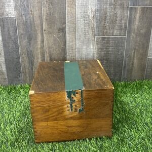 Vintage Owl Wooden Recipe Box Primitive Farmhouse Dovetail Wood Restore Project
